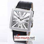 FrankMuller 마스터 스퀘어 보석 화이트 남성용