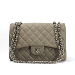 샤넬 11ss 소프트캐비어 그레이 크루져라인