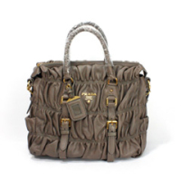 프라다 고프레 BN1336 올가죽 그레이