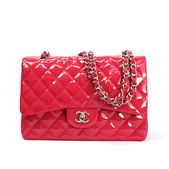 샤넬 더블플랩 라지 푸샤핑크