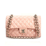 샤넬 클래식 페이던트 미듐 베이지핑크/은장