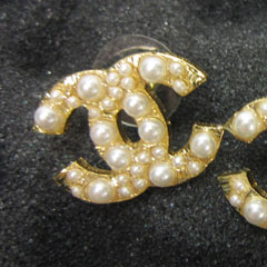 샤넬 귀걸이 빅 cc 펄