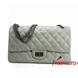 샤넬 빈티지 클래식 2.55 라지 그레이