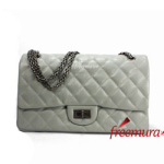 샤넬 빈티지 클래식 2.55 라지 그레이