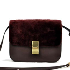 셀린느 클래식 박스백 와인색