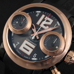 그레암 Swordfish Big 12/6 PVD & RoseGold Ulimited Edition-5