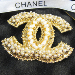 샤넬 CC 브롯치 진주