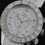 크리스찬 디올  CD009D - Jewellery Mid SS/SS White Swiss Qtz c/w Boxset