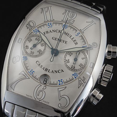 프랭크뮬러 CASABLANCA CHRONOGRAPH 8885 C CC DT SILVER