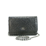 샤넬 램스킨 로즈 WOC 블랙