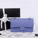 샤넬 클래식 2.55 미듐 램스킨 바이올렛