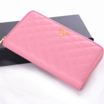 프라다 장지갑 램스킨 핑크 1M0506