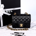 샤넬 캐비어 미니백 블랙/금장