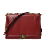 샤넬 보이백 라지 CL -0755 버건디