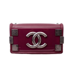 샤넬 보이 아이콘백 버건디