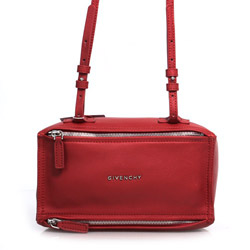 지방시 판도라백 미니 염소가죽 레드