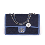 샤넬 14 프리컬렉션 투톤데님백 라지