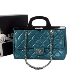 샤넬 칼프스킨 토드체인백 블루