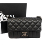 샤넬 램스킨 숄더백 블랙