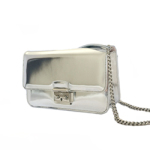 디올 퀄팅 숄더백 뉴락 실버