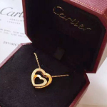 까르띠에 큐빅하트 목걸이