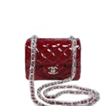 샤넬 1115 페이던트 미니 플랩백 16cm 버건디/은장