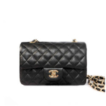 샤넬 캐비어 클래식 플랩백2.55 블랙/금장 20cm