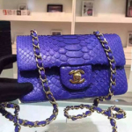 샤넬 16년 리얼 아나콘다 클래식 플랩백