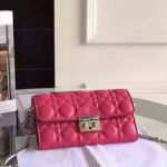 크리스찬 디올 램스킨 woc 크로스백 핫핑크