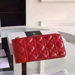 크리스찬 디올 페이던트 카드지갑 레드