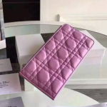 크리스찬 디올 램스킨 카드지갑 퍼플