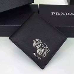 프라다 반지갑 블랙 2M0513
