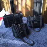 발렌티노 체인 크로스백  올블랙