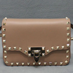 발렌티노  ROCKSTUD 크로스백 베이지