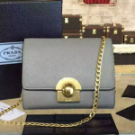 프라다 크로스백 1BH007 그레이