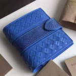 보테가 크로커 반지갑 네이비