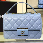 샤넬 램스킨 크로스백 블루