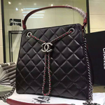 샤넬 램스킨 토드 숄더백 블랙