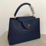 루이비통 카푸신백 악어무늬 네이비