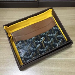 고야드 카드지갑 브라운