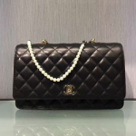 샤넬 진주체인 플랩백