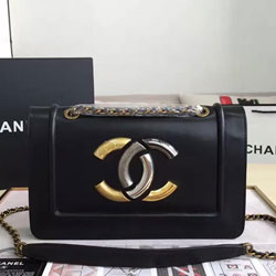 샤넬 엔틱콤비 빅로고 플랩백