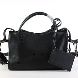 발렌시아가 모터백 이태리 쉽스킨 미듐