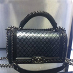 샤넬 17년 스네이크스킨 보이백