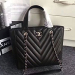 샤넬 램스킨 토트백