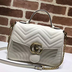 구찌 [GG 마몽] 마틀라세 탑 핸들 백 498110