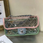 샤넬 실버 메탈 플랩백 57408  22cm