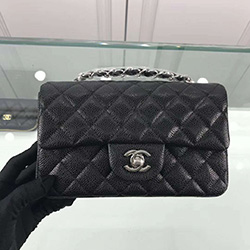 샤넬 클래식 캐비어 뉴미니 은장 [7가지 색상] C-635522