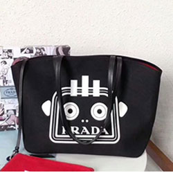 프라다 캔버스 핸드백