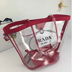 프라다 PVC 핸드백 1BG166